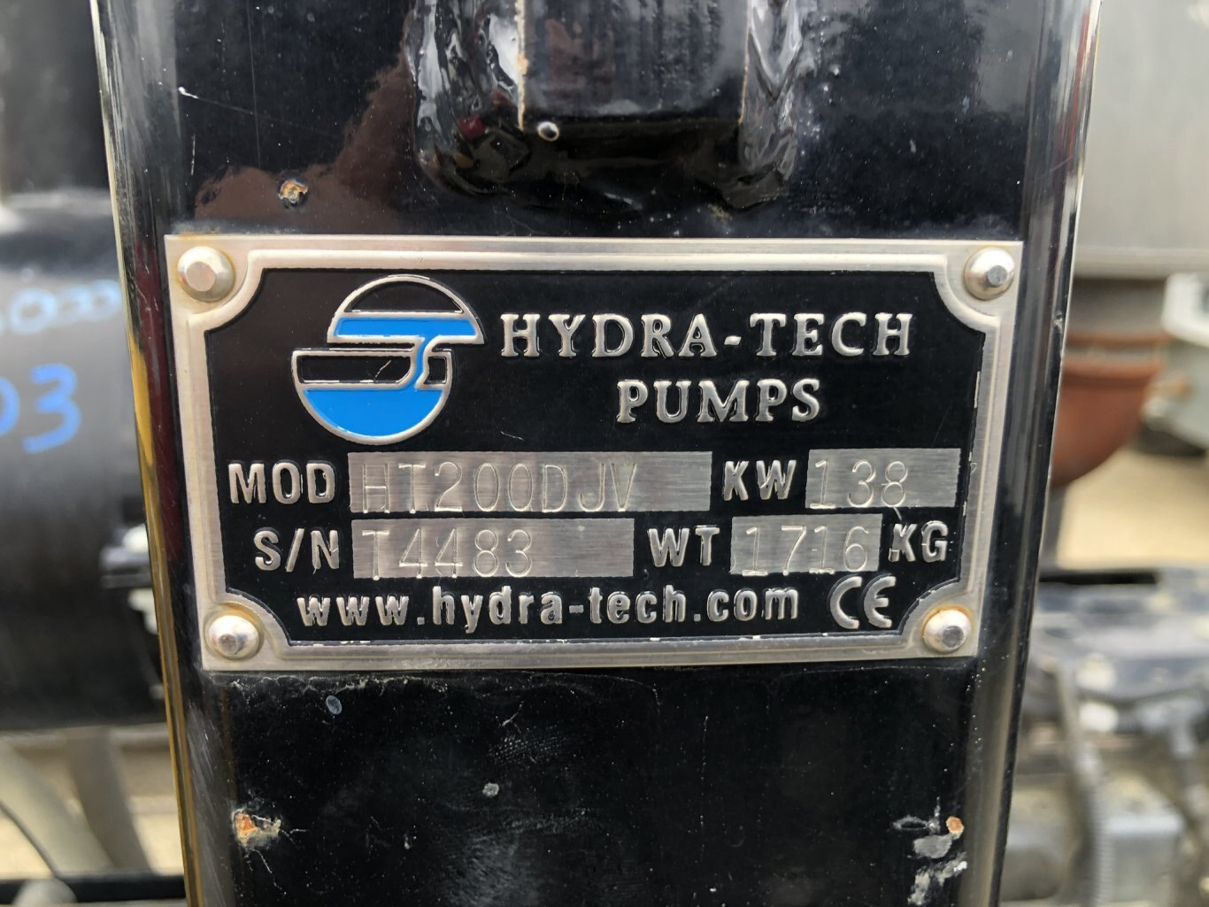 Hydra Tech HT200DJV Skid Mtd Hydraulic Power Unit Big Pump