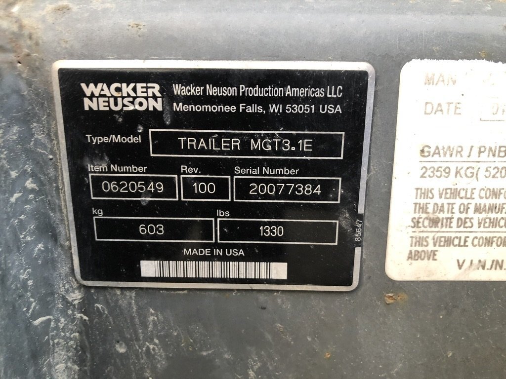 Wacker Neuson G100 80 kW T/A Generator