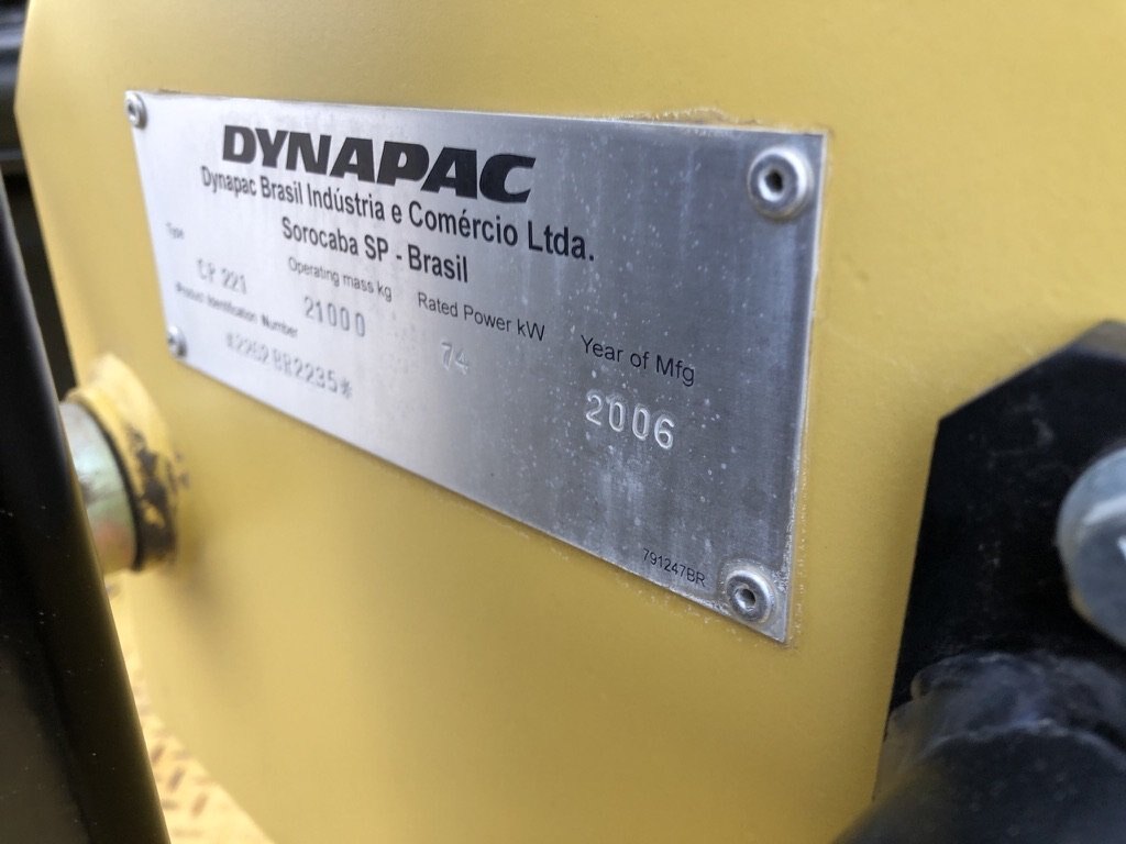 2006 Dynapac CP221 7 Wheel Pneumatic Roller
