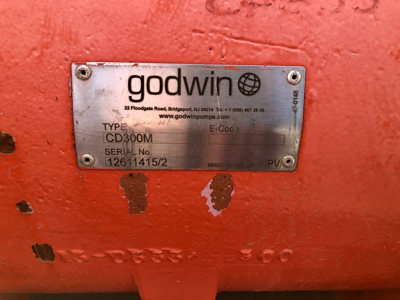 Godwin CD300M 12x12 Water Pump w/ Cat Diesel