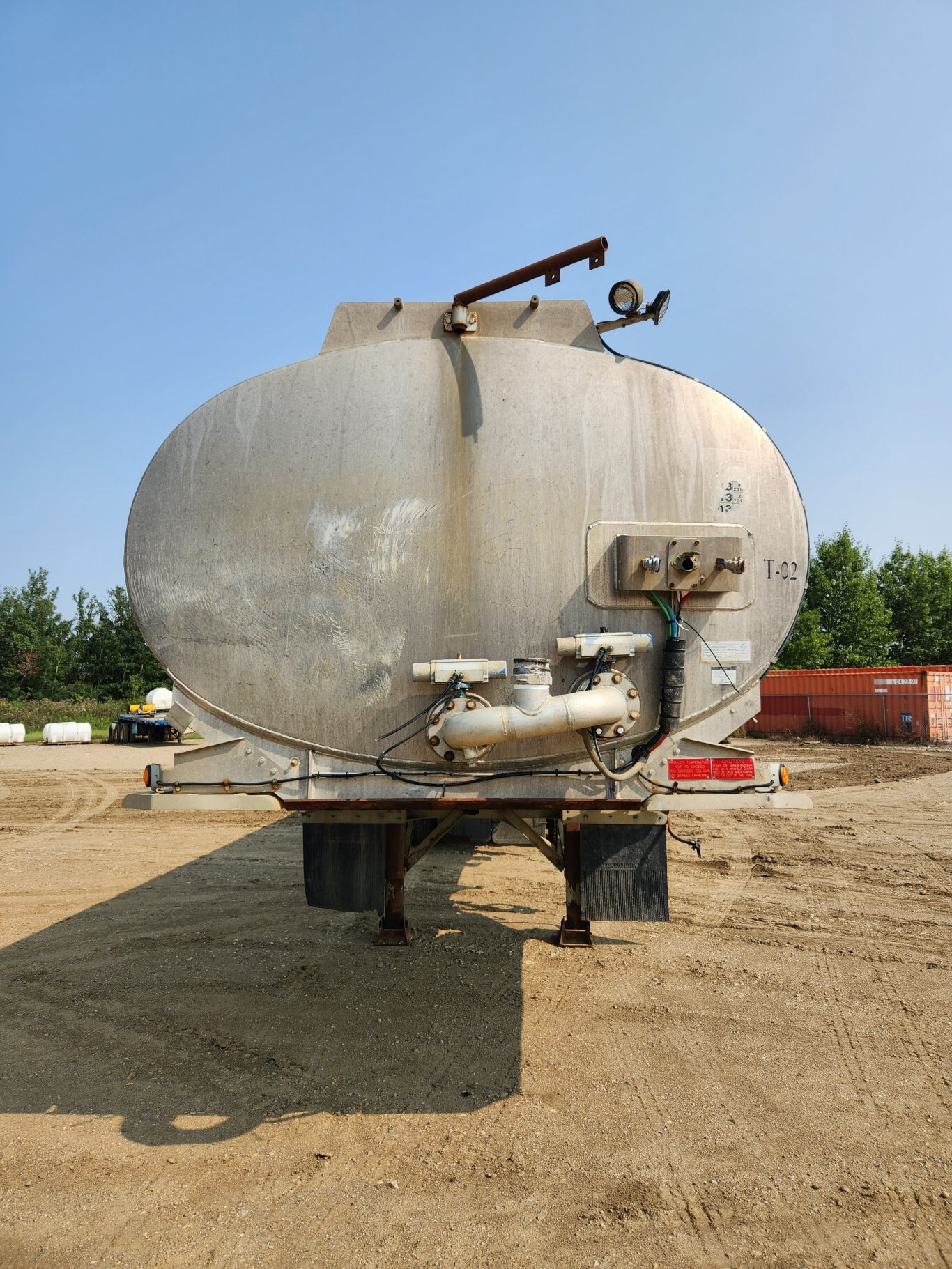 2014 Hutchinson 406 Crude 38m3 Aluminum Tridem Tank Trailer