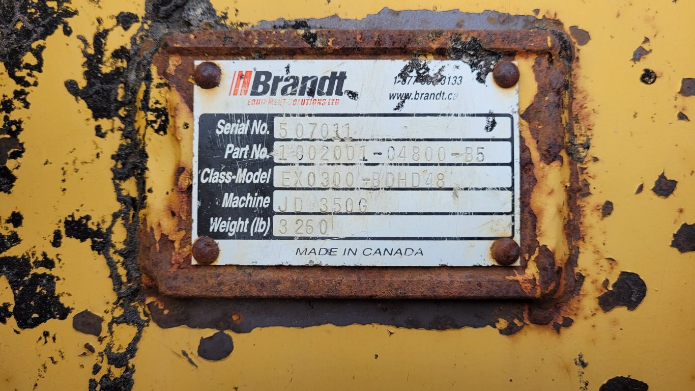 Brandt Q/C 48 Inch Excavator Dig Bucket 300 Series