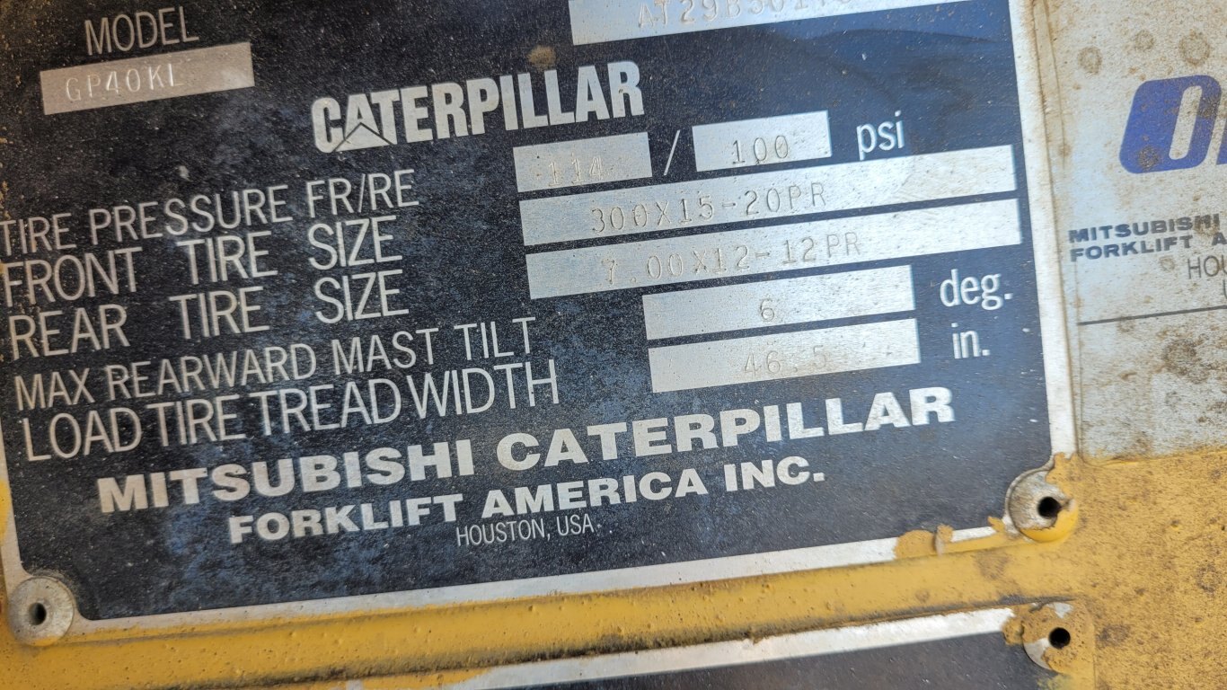 2003 Caterpillar GP40KL 8800 LB Forklift