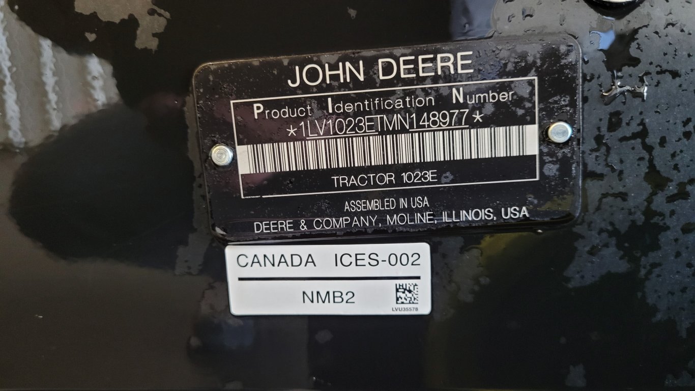 2022 John Deere 1023E Diesel Compact Tractor