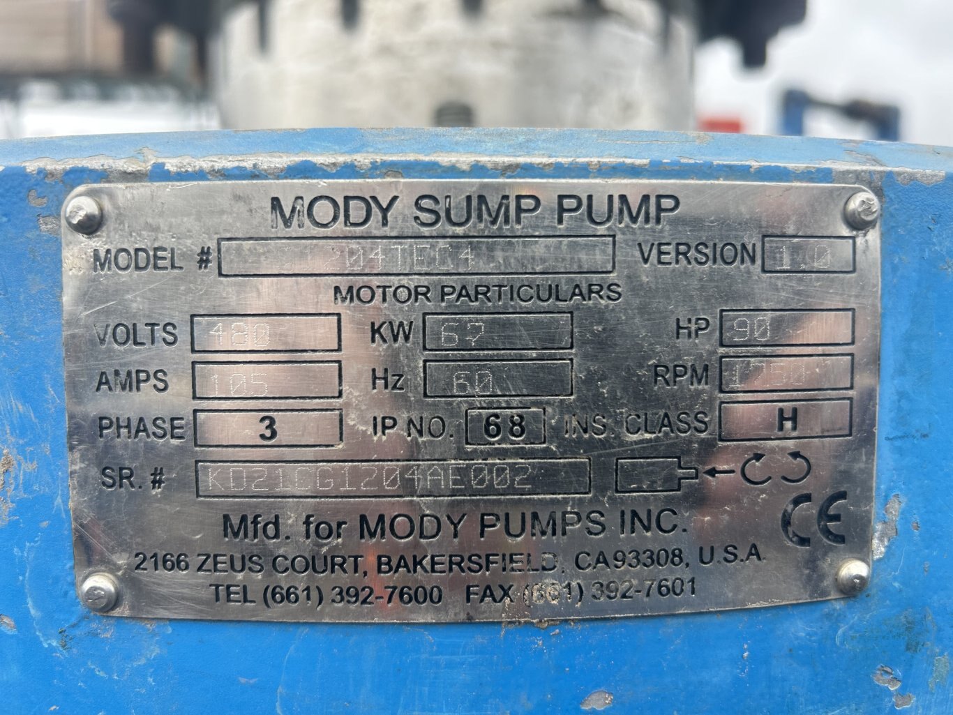 Mody 10 inch Submersible Water Pump