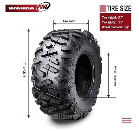 Set of 4 (FOUR) 28x14 Wanda P3501 Radial Tires