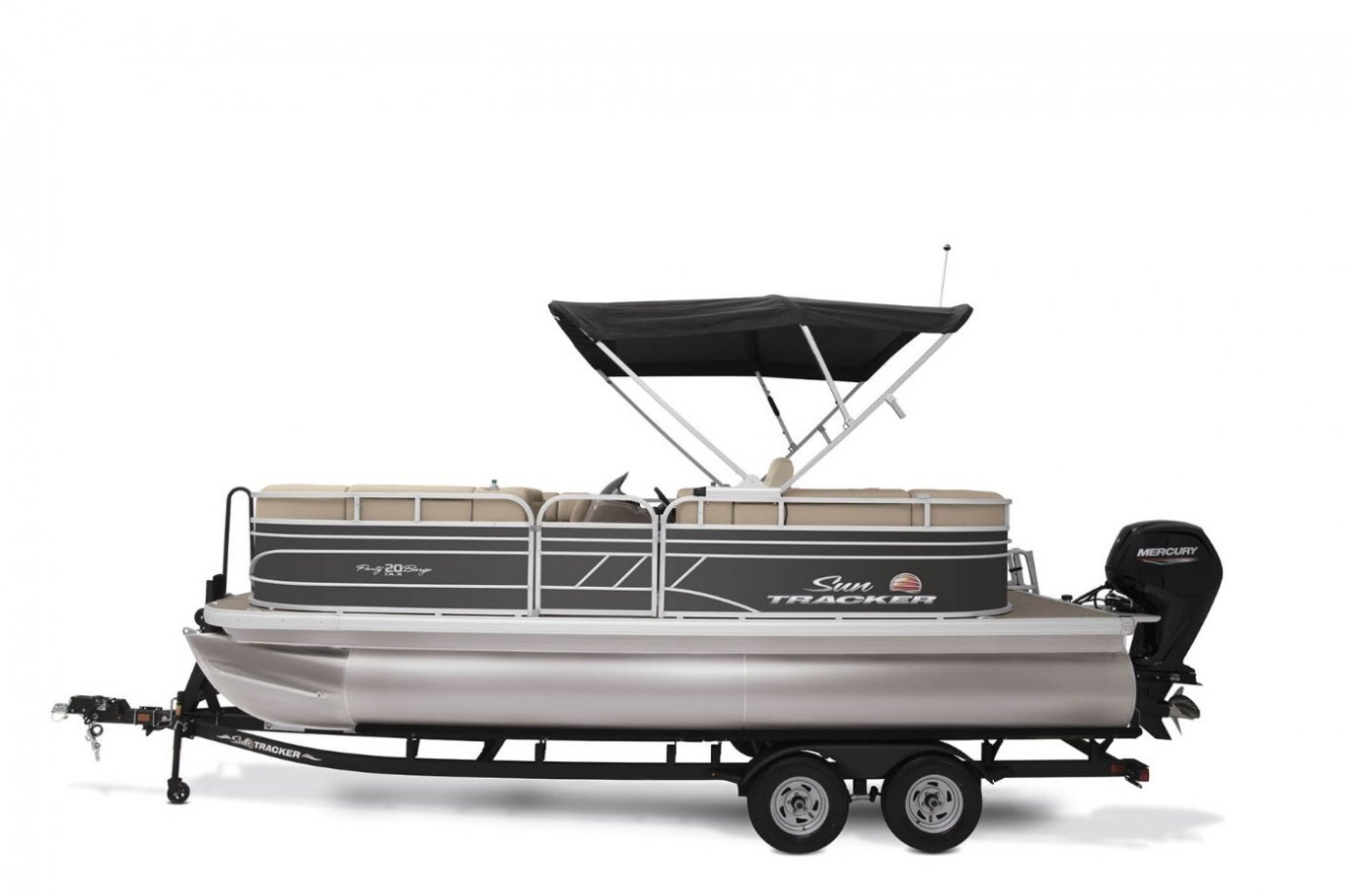 Sun Tracker Party Barge® with 60HP Mercury 4 Stroke ELPT
