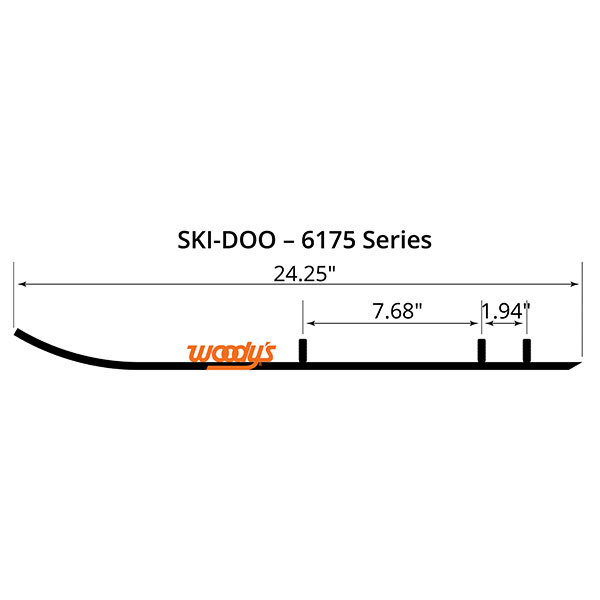 WOODY'S FLAT TOP EXTENDER TRAIL III 4 CARBIDE RUNNER (ESD3 6175)