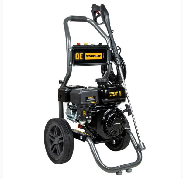 BE Power 2,700 PSI 2.5 GPM Gas Pressure Washer with Powerease 225 Engine and AR Axial Pump
