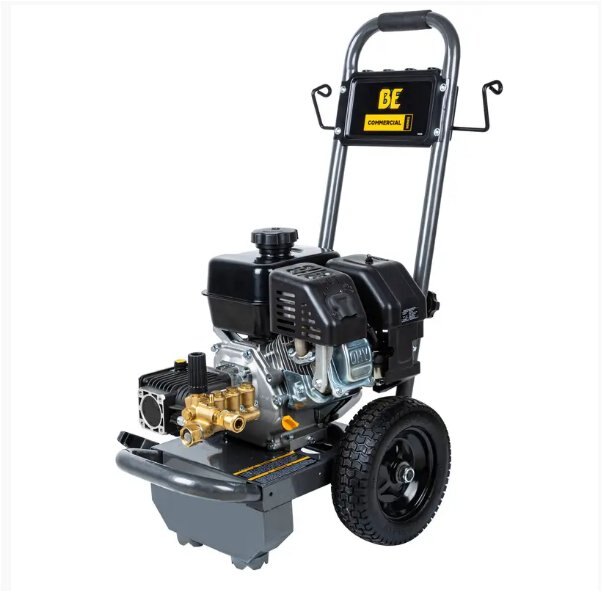 BE Power 3,600 PSI 2.4 GPM Gas Pressure Washer with KOHLER SH270 Engine and Triplex Pump