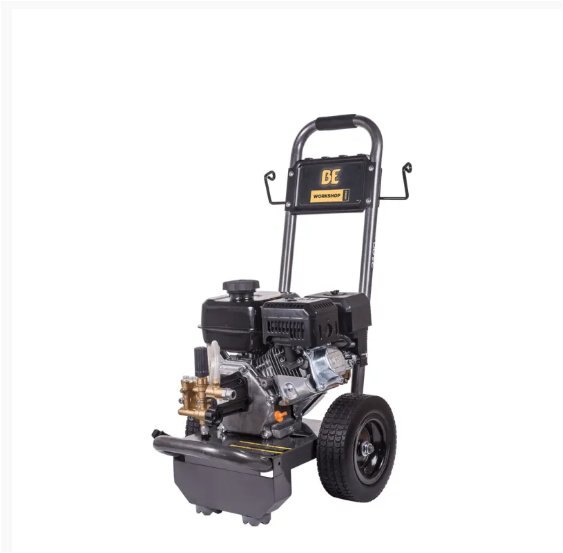 BE Power 3,100 PSI 2.5 GPM Gas Pressure Washer with Powerease 225 Engine and AR Axial Pump