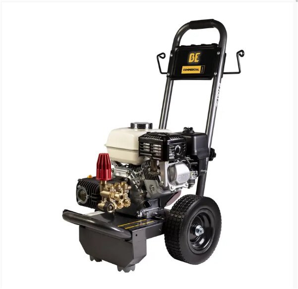 BE Power 2,700 PSI 3.0 GPM Gas Pressure Washer with Honda GX200 Engine and Comet Triplex Pump