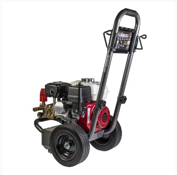 BE Power 2,700 PSI 3.0 GPM Gas Pressure Washer with Honda GX200 Engine and Comet Triplex Pump