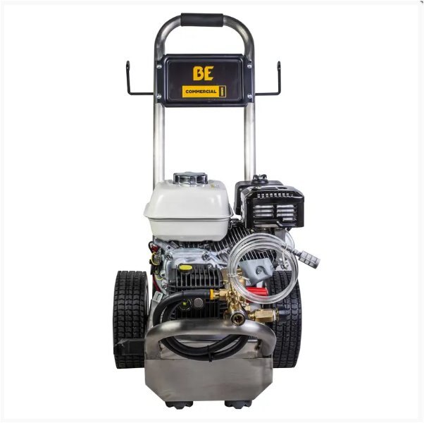 BE Power 2,500 PSI 3.0 GPM Gas Pressure Washer with Honda GX200 Engine and General Triplex Pump
