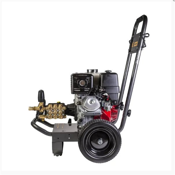 BE Power 4,000 PSI 4.0 GPM Gas Pressure Washer with Honda GX390 Engine and General Triplex Pump