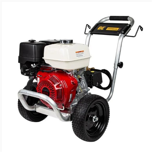 BE Power 4,000 PSI 4.0 GPM GPM Gas Pressure Washer with Honda GX390 Engine and General Triplex Pump