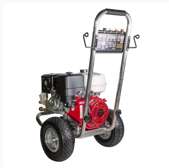 BE Power 4,200 PSI 3.9 GPM Gas Pressure Washer with Honda GX390 Engine and CAT Triplex Pump