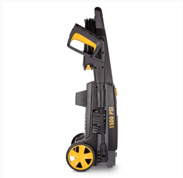 BE Power 1,500 PSI 1.4 GPM Electric Pressure Washer with Powerease Motor and AR Axial Pump