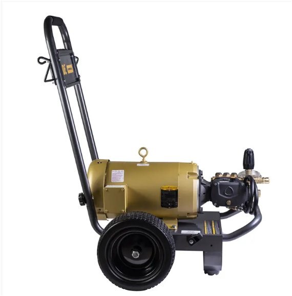 BE Power 3,000 PSI 4.5 GPM Electric Pressure Washer with Baldor Motor and AR Triplex Pump