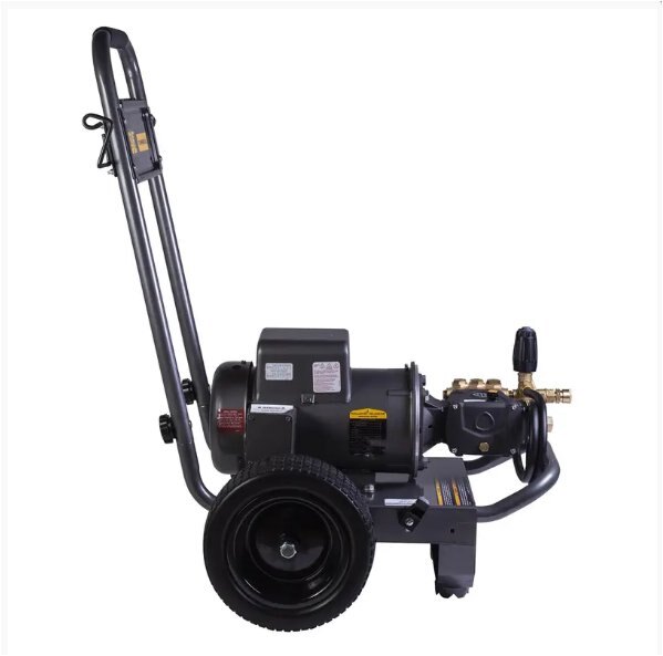 BE Power 2,000 PSI 3.5 GPM Electric Pressure Washer with Baldor Motor and AR Triplex Pump