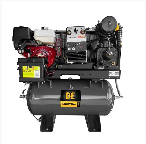 BE Power 19 CFM @ 175 PSI Gas Air Compressor/Welder/Generator with Honda GX390 Engine