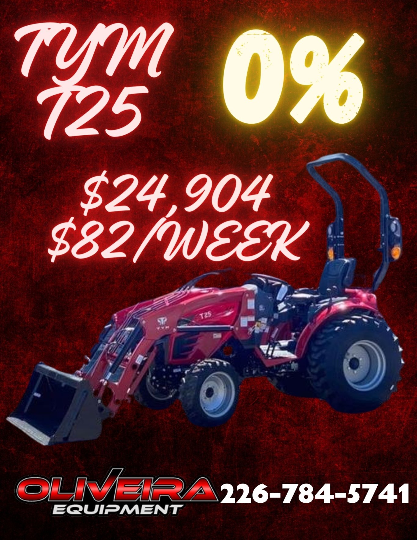 2024 TYM T25 ROPS TRACTOR AND LOADER HST