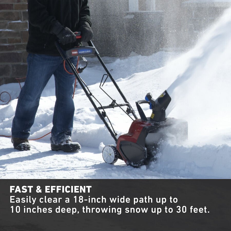 Toro 18 in. (46 cm) Power Curve® 15 Amp Electric Snow Blower