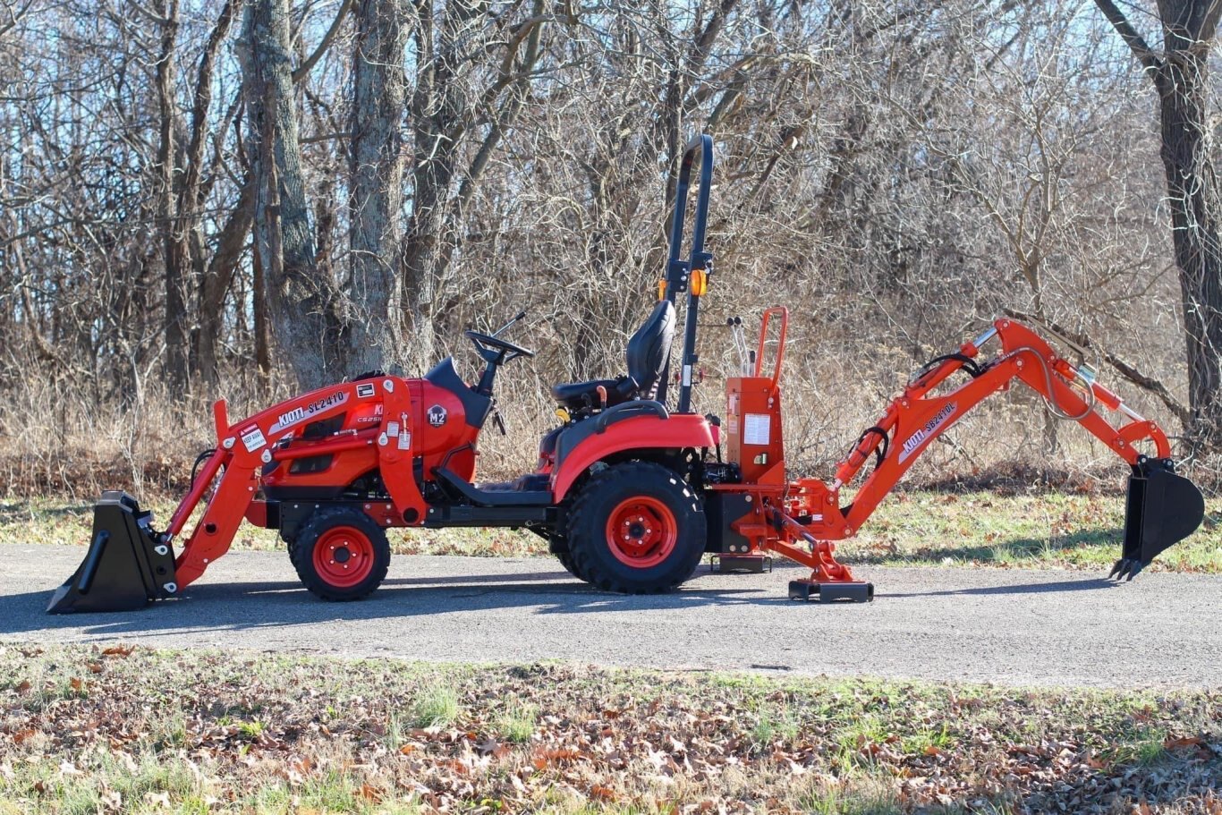 2023 KIOTI CS2210 Subcompact Tractor with Loader (AAA191 3) & Backhoe (SB2410L)