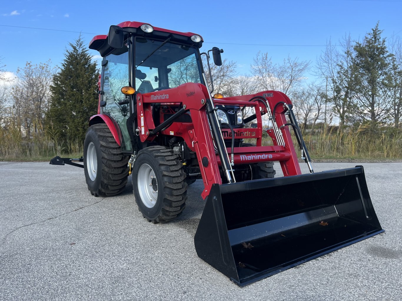 2023 Mahindra 2638 HST 4WD Cab Tractor with Loader & Backhoe & 16 Bucket