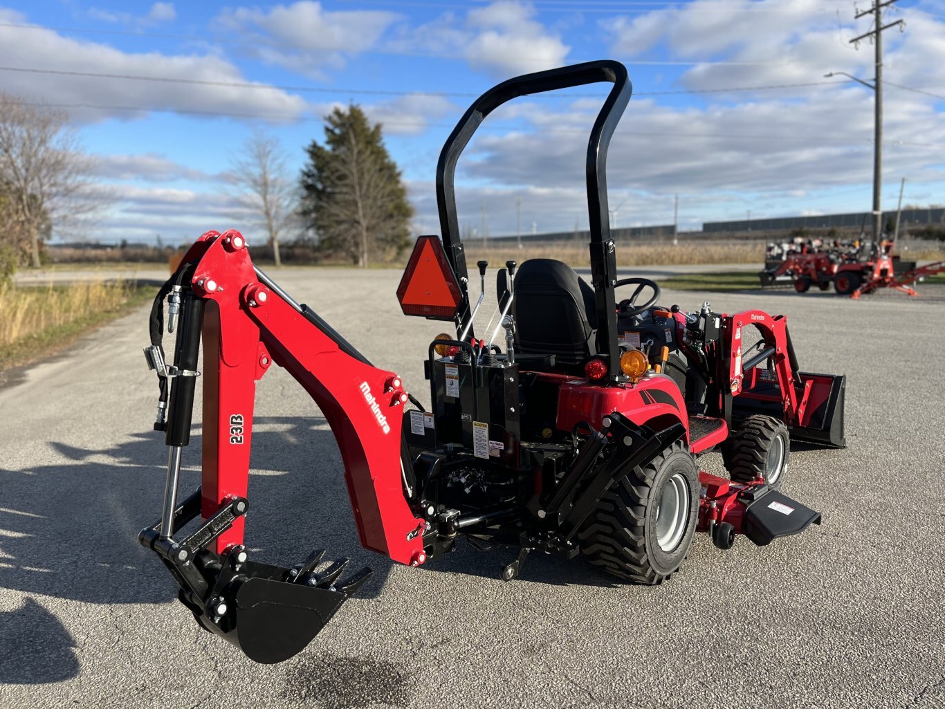2023 Mahindra eMax 20S HST 4WD Tractor with Loader, Mower & Backhoe