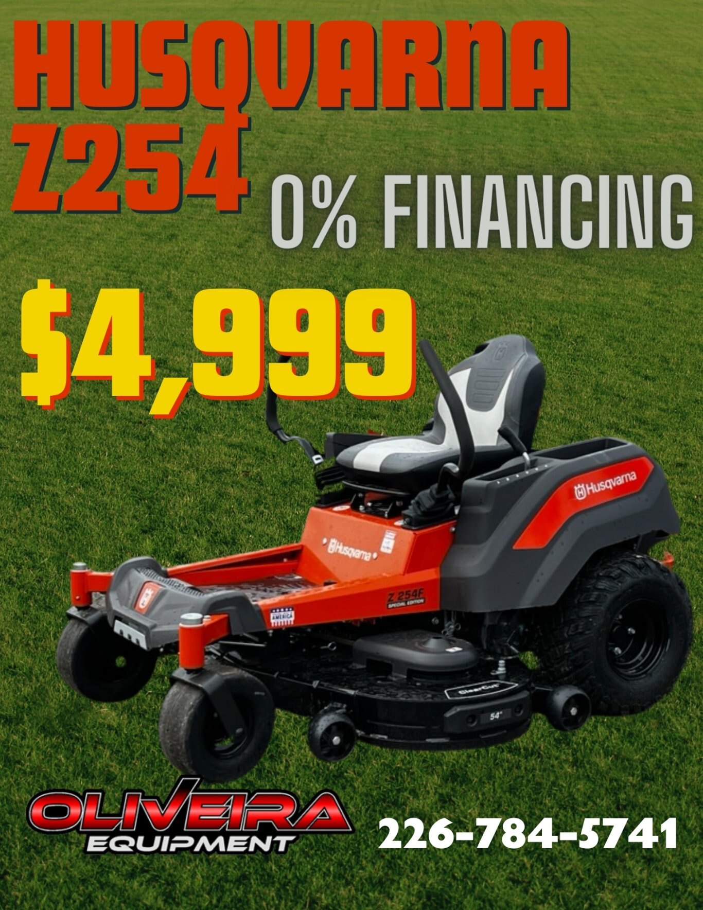 HUSQVARNA  Z254F Premium Special Edition Zero Turn Lawn Mower