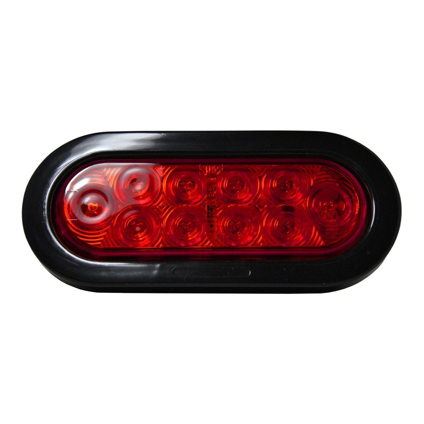 6 INCH OVAL RED LED