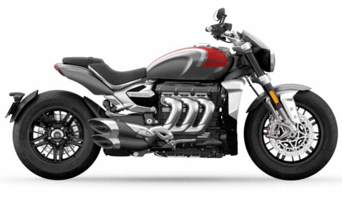 2023 Triumph Rocket 3 R SILVER ICE CRANBERRY RED