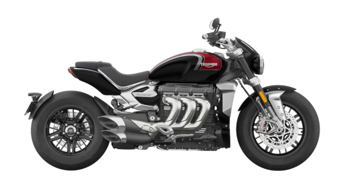 2024 Triumph Rocket 3 R SILVER ICE CRANBERRY RED