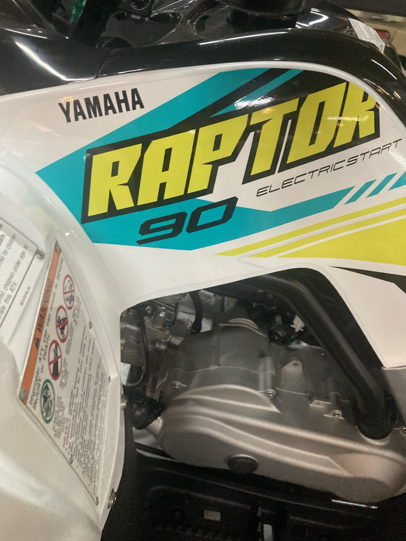 2023 Yamaha RAPTOR 90 Blanc