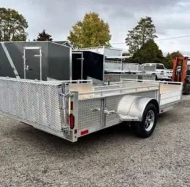 Aluminum 7x14 Single Axle 3 place Side Load ATV trailer