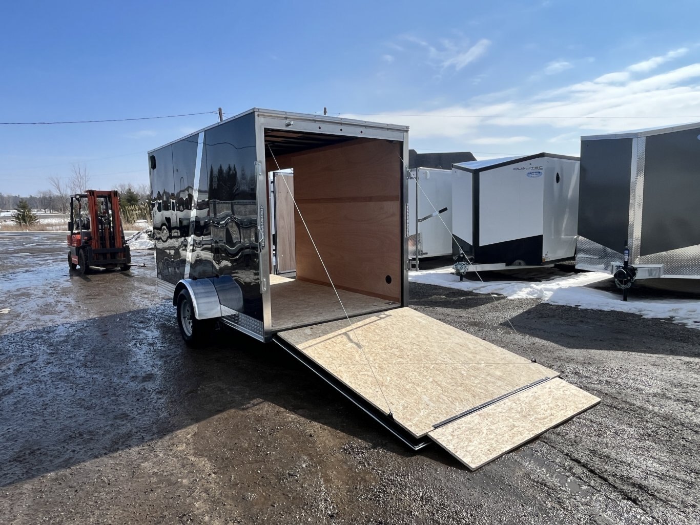6x12 Single Axle 6.6 INT Height Enclosed Cargo Trailer