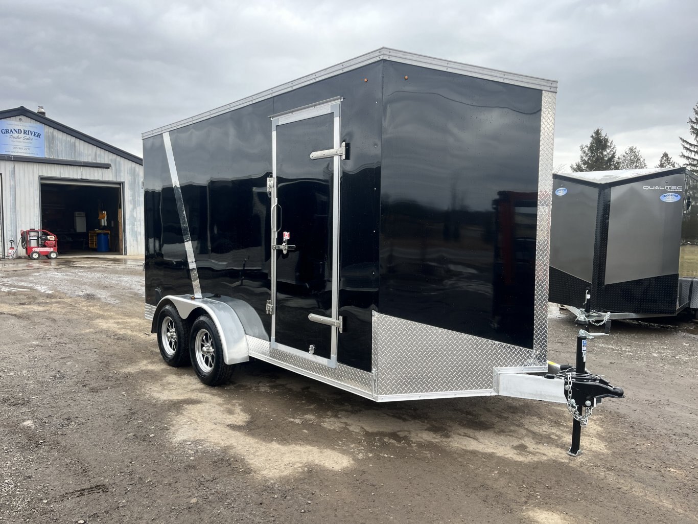 8.5x16 Tandem Axle 7.6Ft INT Height Enclosed Trailer
