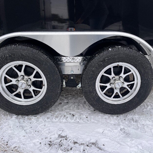 Aluminum Snowmobile 7x20+5 Drive Thru Trailer