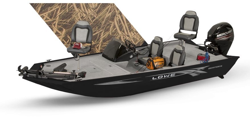 Lowe Boats Skorpion 16 Mossy Oak® Shadow Grass Exterior with Poly Roughliner