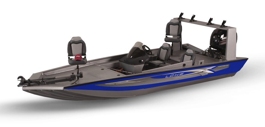 Lowe Boats 20 Catfish 2-Tone Dark Gray Metallic Base & Blue Accent