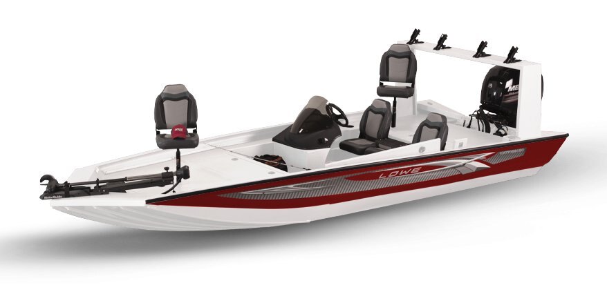 Lowe Boats 20 Catfish 2-Tone White Base & Candy Apple Red Accent