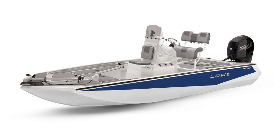 Lowe Boats 20 BAY 2-Tone White Base & Blue Accent