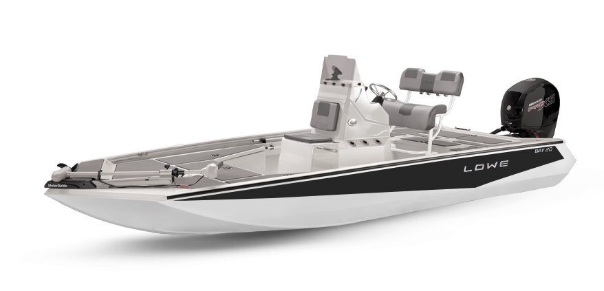 Lowe Boats 20 BAY 2-Tone White Base & Black Accent