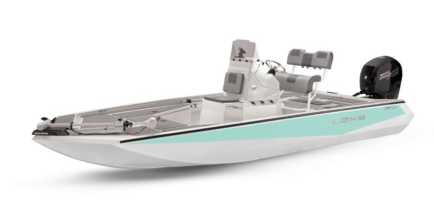 Lowe Boats 20 BAY 2-Tone White Base & Sea Foam Green Accent