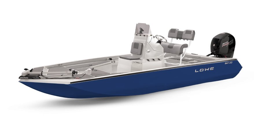 Lowe Boats 20 BAY Bright White Interior Poly - Metallic Blue Hul