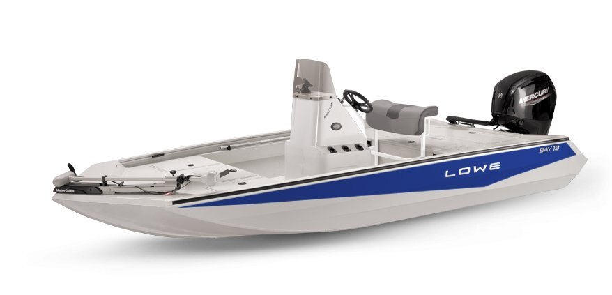 Lowe Boats 18 BAY  2-Tone White Base & Blue Accent