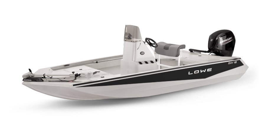 Lowe Boats 18 BAY 2-Tone White Base & Black Accent