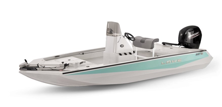 Lowe Boats 18 BAY 2-Tone White Base & Sea Foam Green Accent