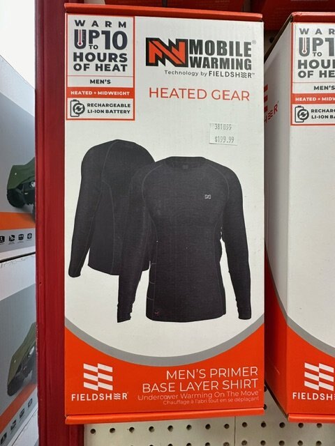 MOBILE WARMING MEN'S BASE LAYER TOP ASS'T SIZES